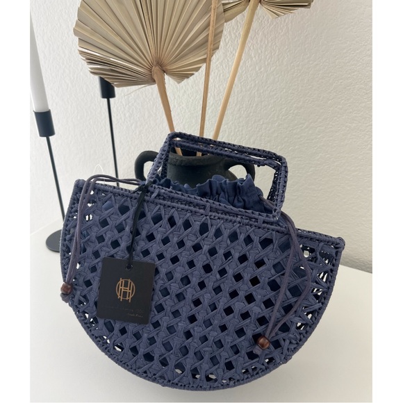 NWT • Revolve x House of Harlow 1960 Woven Raffia Bag - Picture 11 of 11